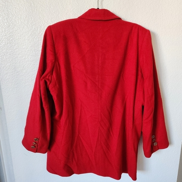 Fleurette Cashmere Coat Women's Size Large Red - Picture 3 of 13